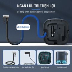 Máy Bơm Lốp Ô Tô Thông Minh Lifepro BOXER-616 - 120W, Áp Suất 110PSI, Chế Độ Tự Ngắt, Thiết Kế Tiện Dụng, LED Cứu Hộ