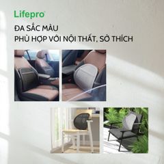 Tựa Lưng Làm Mát Ô Tô Đa Năng 2 trong 1 Lifepro L255-CS - Quạt Làm Mát và Hỗ Trợ Lưng, Thích Hợp Cho Ghế Ô Tô và Văn Phòng
