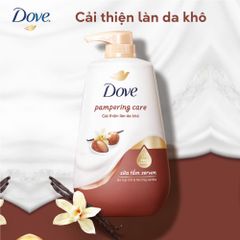Sữa Tắm Dove Dưỡng Thể Bơ Hạt Mỡ & Vanilla 500g - Chăm Sóc Da Mềm Mịn, Hương Thơm Ngọt Ngào, Phục Hồi Độ Ẩm