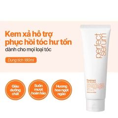 Kem xả phục hồi Mise en Scène Perfect Serum Treatment 180ml - Dưỡng tóc mềm mượt, phục hồi hư tổn từ 7 loại tinh dầu cao cấp