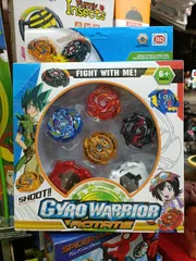 Bộ Đồ Chơi Con Quay 4 Chiếc 329-43 Gyro Warrior - Trò Chơi Chiến Đấu Vui Nhộn Cho Trẻ Em