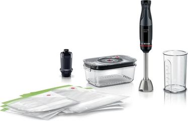 Máy Xay Cầm Tay Bosch MSM4B6V2 Đen 1000W - Kèm Hệ Thống Hút Chân Không và Hộp Đựng Thủy Tinh An Toàn