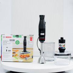 Máy Xay Cầm Tay Bosch MSM4B6V2 Đen 1000W - Kèm Hệ Thống Hút Chân Không và Hộp Đựng Thủy Tinh An Toàn