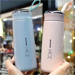 Bình nước thủy tinh Nice 400ml - Giữ nhiệt cao cấp, thiết kế thời trang nhiều màu sắc, tiện lợi cho học sinh và văn phòng.