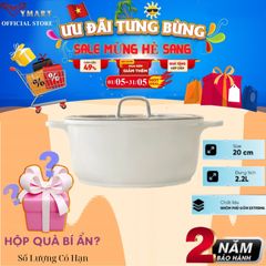 Nồi Gốm Chống Dính Haatz 24cm Xtrema - Dùng Tất Cả Loại Bếp - An Toàn Cho Sức Khỏe, Bảo Hành 24 Tháng