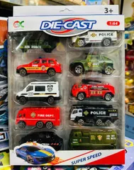 Bộ 10 Xe Ô Tô Mini Sắt Die-Cast Super Speed 1:64 - Đồ Chơi Sáng Tạo Cho Trẻ Em, Mẫu Ngẫu Nhiên