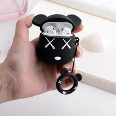 Vỏ Bọc Tai Nghe Không Dây Gấu Mắt X Kaws cho Airpods 1 2 - Bao Silicon Cao Cấp, Thiết Kế Tinh Tế, Phụ Kiện Thời Trang