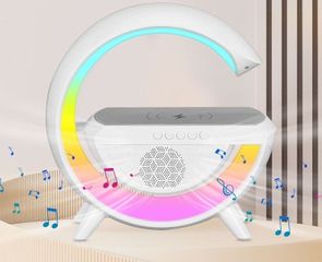 Loa Bluetooth 3in1 BT 2301 - Sạc Không Dây với Đèn Ngủ, Hiệu Ứng Ánh Sáng Đổi Màu Thích Hợp Cho Không Gian Sống Tươi Sáng