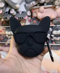 Vỏ Bọc AirPods 1 2 PRO Chó Bull - Bao Silicon Dẻo Cho Hộp Sạc Tai Nghe Không Dây, Phụ Kiện Thời Trang