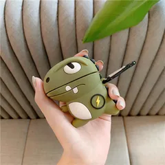 Vỏ Bọc Silicon Mềm Cho AirPods 1 2 Pro - Hình Khủng Long Tia Chớp - Phụ Kiện Tai Nghe Độc Đáo và Đẹp Mắt