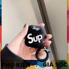 Vỏ Bọc Silicon Mềm Cho AirPods 1 2 - Case Tai Nghe Sup Đen Chất Lượng Cao, Thiết Kế Tinh Tế, Bảo Vệ Hoàn Hảo