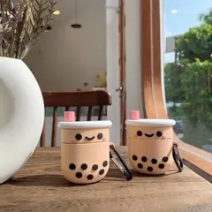 Vỏ Silicon Mềm AirPods 1 2 Trà Sữa Chân Châu - Chống Va Đập Dành Cho Tai Nghe Không Dây, Phụ Kiện Đáng Yêu