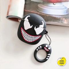 Vỏ Bọc Silicon Dẻo Airpods 1 2 Venom - Phụ Kiện Siêu Cute Cho Hộp Sạc Tai Nghe Không Dây