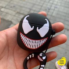 Vỏ Bọc Silicon Dẻo Airpods 1 2 Venom - Phụ Kiện Siêu Cute Cho Hộp Sạc Tai Nghe Không Dây
