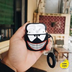 Vỏ Bọc Silicon Dẻo Airpods 1 2 Venom - Phụ Kiện Siêu Cute Cho Hộp Sạc Tai Nghe Không Dây