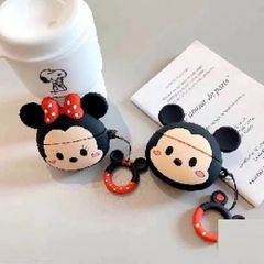 Vỏ Bọc AirPods 1 2 PRO Silicon - Thiết Kế Mickey Mouse Hồng, Bảo Vệ Tai Nghe Không Dây, Phụ Kiện Thiết Thực Cho Fan Hâm Mộ