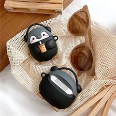 Vỏ Bọc Silicon Mềm AirPods 1 2 Pro - Hình Chim Cánh Cụt Trà Sữa Dễ Thương - Phụ Kiện Tai Nghe Chính Hãng