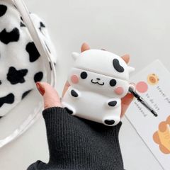 Vỏ Bọc AirPods 1 2 Pro Bò Sữa Cute - Bao Silicon Dẻo, Phụ Kiện Tai Nghe Không Dây, Hàng Chính Hãng