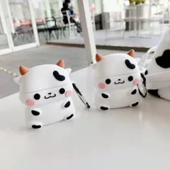 Vỏ Bọc AirPods 1 2 Pro Bò Sữa Cute - Bao Silicon Dẻo, Phụ Kiện Tai Nghe Không Dây, Hàng Chính Hãng