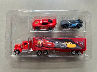 Bộ đồ chơi xe ô tô McQueen bằng kim loại - Gồm 1 xe tải lớn và 2 xe nhỏ cho trẻ em - Quà tặng vui nhộn cho bé yêu