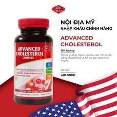 Advanced Cholesterol Complex Olympian Labs - Hỗ trợ cân bằng cholesterol và sức khỏe tim mạch tự nhiên - Viên uống 30 viên