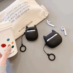 Vỏ Bọc Silicon Mềm Airpods 1 2 - Siêu Anh Hùng Báo Đen - Phụ Kiện Tai Nghe Không Dây Chất Lượng Cao