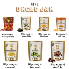 Bắp Rang Bơ Uncle Jax - Bỏng Ngô Mỹ Nhiều Hương Vị Caramel, Phô Mai Ít Calo - Snack Ngon Miệng Tại Nhà