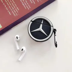 Vỏ Bọc AirPods 1 2 Chất Lượng Cao Bằng Silicon Dẻo - Thiết Kế Logo BMW Mercedes Cho Hộp Sạc Tai Nghe AirPods