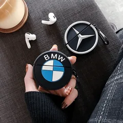 Vỏ Bọc AirPods 1 2 Chất Lượng Cao Bằng Silicon Dẻo - Thiết Kế Logo BMW Mercedes Cho Hộp Sạc Tai Nghe AirPods