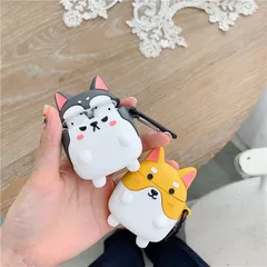 Vỏ Bọc Silicon Chó Shiba Cho Airpods 1 2 - Bao Sạc Tai Nghe Dẻo, Phụ Kiện Chất Lượng Cao, Hàng Đẹp, Thiết Kế Độc Đáo