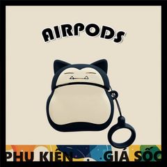 Vỏ Bọc Airpods 1 2 Pro Mèo Béo Pokemon - Silicone Đẹp, Bảo Vệ Hộp Sạc Tai Nghe AirPods 1 2 PRO