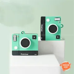 Vỏ Bọc Silicon AirPods 1 2 PRO - Hình Máy Ảnh Camera Polarbear, Phụ Kiện Tai Nghe Thời Trang, Bảo Vệ Hộp Sạc Chất Lượng
