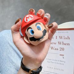 Vỏ Bọc Silicon AirPods 1 2 PRO - Thiết Kế Super Mario Dễ Thương Cho Hộp Sạc Tai Nghe, Phụ Kiện Độc Đáo, Chất Lượng Cao
