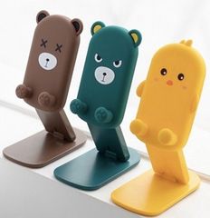 Giá đỡ điện thoại silicon chống trượt hình thú - Thiết kế gập gọn, kích thước bỏ túi, tiện dụng cho du lịch và sinh hoạt hàng ngày