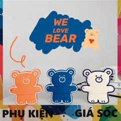 Vỏ Bọc Silicon Dẻo AirPods 1 2 - Thiết Kế Gấu Bear Đáng Yêu Cho Hộp Sạc Tai Nghe