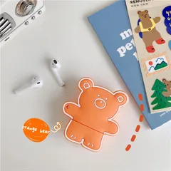 Vỏ Bọc Silicon Dẻo AirPods 1 2 - Thiết Kế Gấu Bear Đáng Yêu Cho Hộp Sạc Tai Nghe