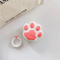 Vỏ Bọc Silicone Chân Mèo Xinh Cho AirPods 1 2 - Phụ Kiện Tai Nghe Thời Trang Bảo Vệ Hộp Sạc