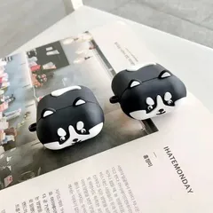 Vỏ Bọc AirPods 1 2 PRO Chó Husky Nằm – Bao Silicon Dẻo Thời Trang Cho Hộp Sạc Tai Nghe AirPods