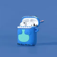 Vỏ Bọc AirPods 1 2 PRO Silicon Dẻo Họa Tiết Stitch Xanh - Phụ Kiện Tai Nghe Chất Lượng Cao