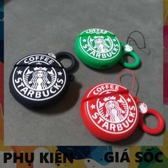 Vỏ Bọc Silicon Dẻo cho AirPods 1 2 STARBUCK TRÒN - Bao Bảo Vệ Hộp Sạc Tai Nghe Chất Lượng Cao