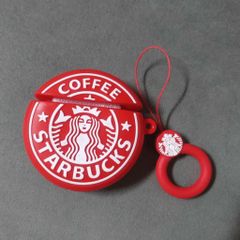 Vỏ Bọc Silicon Dẻo cho AirPods 1 2 STARBUCK TRÒN - Bao Bảo Vệ Hộp Sạc Tai Nghe Chất Lượng Cao