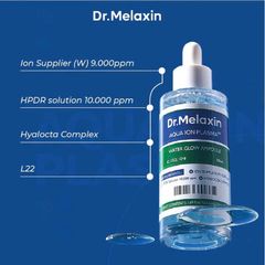Serum Dr. Melaxin Aqua Ion Plasma Water Glow 50ml - Dưỡng ẩm và Làm sáng da với Công nghệ Tiên tiến, Phù hợp cho Mọi Loại Da