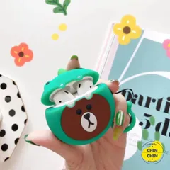 Vỏ Bọc Tai Nghe AirPods 1 2 Silicone - Gấu Nâu Dễ Thương, Phụ Kiện Thời Trang Cho Hộp Sạc AirPods