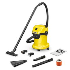 Máy Hút Bụi Karcher WD 3 V CAR - Máy Hút Bụi Khô và Ướt Đa Năng, Dung Tích 17L, Chức Năng Thổi Bụi, Phụ Kiện Đầy Đủ
