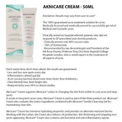 Kem Trị Mụn Aknicare 50ml - Giảm Dầu Nhờn, Ngăn Ngừa Mụn Trứng Cá, Dưỡng Da Mượt Mà, Chống Lão Hóa, Chăm Sóc Da Nhờn