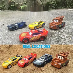 Bộ 4 Xe Ô Tô Sắt McQueen Chạy Bằng Đà - Đồ Chơi Trẻ Em Hứng Thú, Lấy Cảm Hứng Từ Phim Cars, Quà Tặng Sinh Nhật Tuyệt Vời!