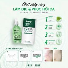Serum SMAS Premium Cica Recovery - Dưỡng Ẩm, Làm Dịu Da, Tái Tạo Da - 120ml Hàn Quốc