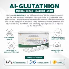 Viên Ngậm Trắng Da AI Glutathion Cosvia Làm Sáng Da Bật Tông, Ngăn Ngừa Nám, Tàn Nhang, Lão Hoá - 30 Viên