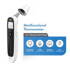 Nhiệt Kế Điện Tử Hồng Ngoại Jumper JPD-FR302 - Đo Trán & Tai, 4 Chế Độ, Cảnh Báo Sốt Âm Thanh, Bộ Nhớ 20 Kết Quả
