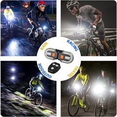 Đèn Xi Nhan Xe Đạp PÊ ĐAN LED Tách Rời Điều Khiển Không Dây IPX4 - Đèn Hậu Thể Thao An Toàn Ban Đêm và Thời Tiết Xấu